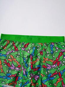 TEENAGE MUTANT NINJA TURTLES | SHEIN 1Pc Men Green Comfortable Soft Cartoon Turtle Printed Trunks Men Boxers Patterned Boxers,Funny Underwear Men Cartoon Boxers Graphic Boxer Graphic Boxers Mens Boxers Character Boxers Green Boxers - Green - View 3