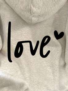 INAWLY Women's Casual Letter Print Drop Shoulder Sweatshirt, Autumn/Winter, Christmas