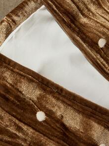 Aveloria Modichic 2件套：天鹅绒褶饰波点西装外套和阔腿裤 - 軍綠色 - 查看 7