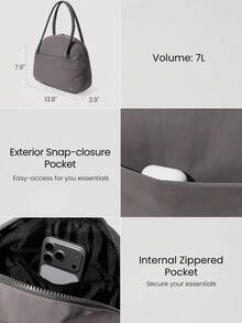 GLOWMODE Power Play 防水储物隔层拉链口袋保龄球包健身房工作室旅行日常休闲 - 灰色 - 查看 4