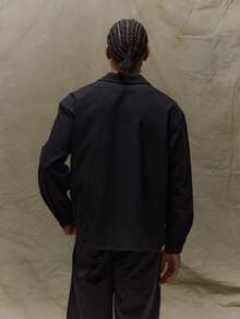 Musero Relaxed Fit Long Sleeve Collard Front Centre Button Up Shirt Double Sided Buttons Style Fall Autumn Winter