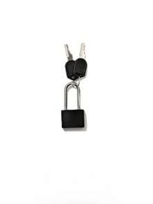 3/10 - Set Compact Colorful Plastic Padlocks With Keys.Padlock Small Padlock With Key For Luggage Lock, Fashion - Forward Multicolored Square - Shaped Design,Backpack, Gym Locker Lock, Suitcase Lock, Classroom Matching Game - Multicolor - View 12