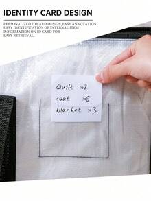 Novo saco para guardar edredons, saco de alta qualidade para mudanças, grande capacidade, à prova de poeira e umidade, dobrável e com alças, ideal para roupas, roupa de cama, brinquedos, travesseiros e cobertores. Armazenamento sazonal. - Multicolorido - Ver 3