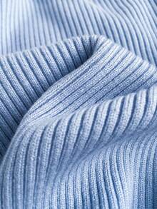 Muvela Damski sweter w kontrastowym kolorze z długim rękawem i dekoltem w serek, dopasowany, w stylu retro college, lekki i sportowy, na powrót do szkoły, na dzień nauczyciela, na jesień, uniwersalny, na co dzień, na podróż, na lotnisko