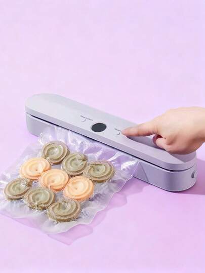Vacuum Sealer, Portable Automatic Vacuum Sealer, Kitchen Food Preservation, Vacuum Bag, Suitable For Dry And Wet Food Preservation And Snack Bag Sealing At Home, Wireless Vacuum Sealer, Outdoor Camping/Picnic Use.Kitchen Appliances,