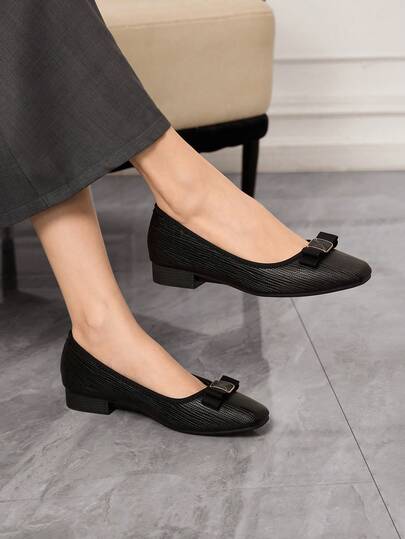 Sleekvia 2025 Summer New Vintage Square Toe Low Vamp Woven Mesh Low Heel Mary Jane Women Shoes, Fashion Hollow Strap Breathable Chunky Heel Pumps