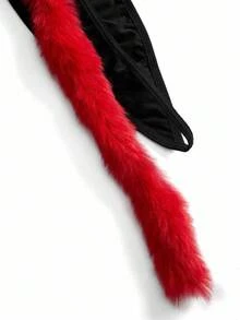 4 pezzi Body in tulle nero con ricamo a cuore di Cupido, lingerie sexy per San Valentino, Ognissanti, intimo per taglie forti e giochi di ruolo