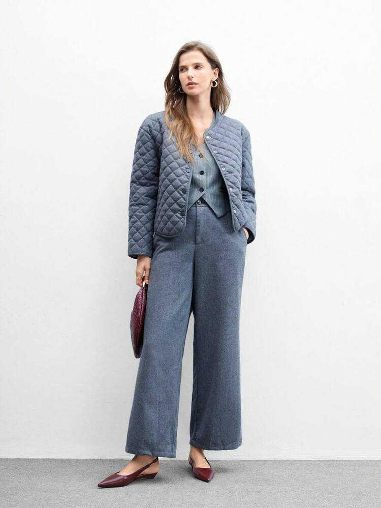 CUCCOO BIZCHIC Women's Pointed Toe Low Heel Flat Slip-On Shoes, Burgundy, Versatile & Comfortable For Work And Commute For Christmas Spring Shoes