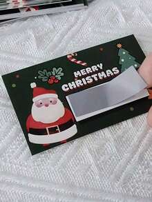 50 张/30 张圣诞刮刮卡，带有圣诞老人和圣诞树图案 - DIY 节日礼券、派对游戏奖品，包括刮刮贴纸、圣诞节 - 彩色 - 查看 4