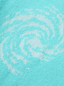 Manfinity Roghcode Men's Casual Starry Sky Pattern Distressed Sweater, Autumn/Winter Turqoise Clothes Men Men Long Sleeve Knit Turquoise Sweater Men - Blue and White - View 3
