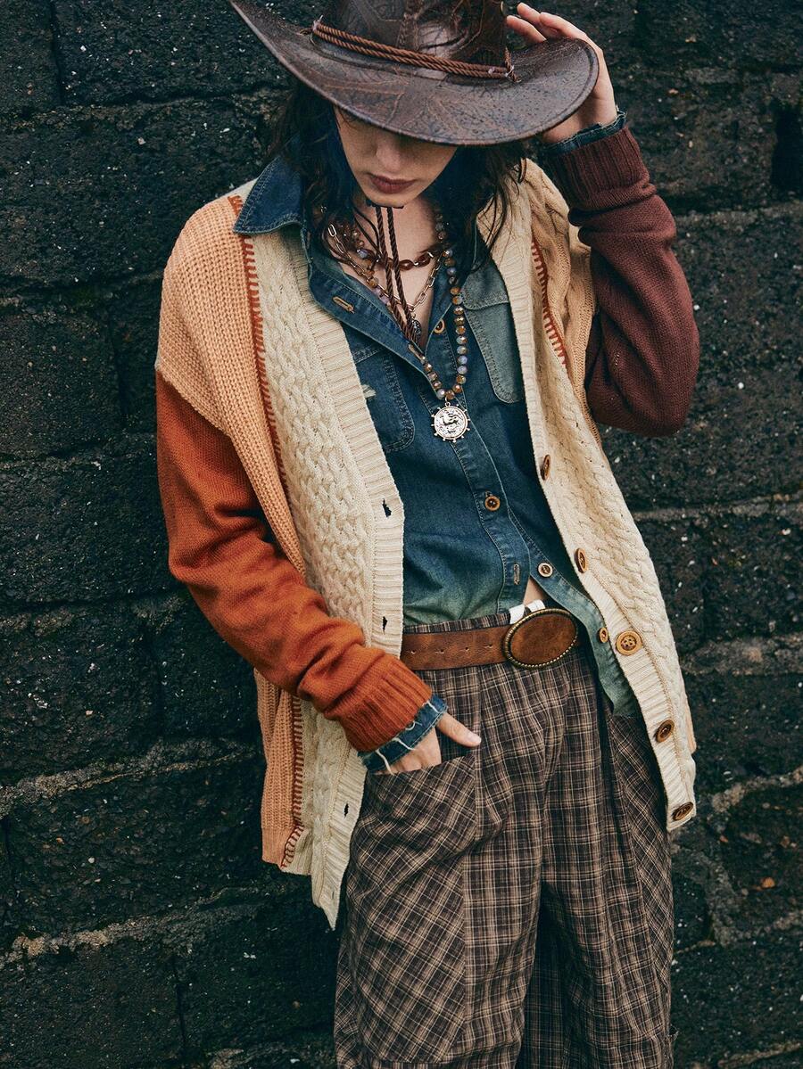 Bohemela Women's Casual Loose Fit Long Sleeve Button-Up Cardigans, Versatile For Everyday Wear Autumn Winter Clothes For Women