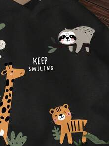 动物、老虎、儿童精选系列、日常基本款、快乐的孩子、适合孩子的柔和色彩、骑行核心、家庭旅行、快乐的日子、我爱妈妈，我爱爸爸，可爱的家、酷酷的孩子、年轻男孩休闲宽松舒适日常针织长袖运动衫，适合秋冬 - 彩色 - 查看 4