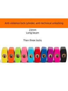3/10 - Set Compact Colorful Plastic Padlocks With Keys.Padlock Small Padlock With Key For Luggage Lock, Fashion - Forward Multicolored Square - Shaped Design,Backpack, Gym Locker Lock, Suitcase Lock, Classroom Matching Game - Multicolor - View 13