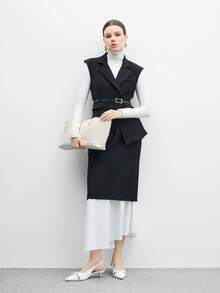 BizChic 尖头低跟时尚女式高跟鞋 - 白色 - 查看 6