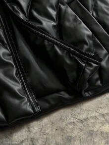 AXEPEAK Chaqueta casual de invierno para hombre de unicolor con cremallera y cuello