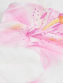 SHEIN 青少年女孩简约舒适褶饰弹性修身休闲吊带背心 - 彩色 - 查看 3