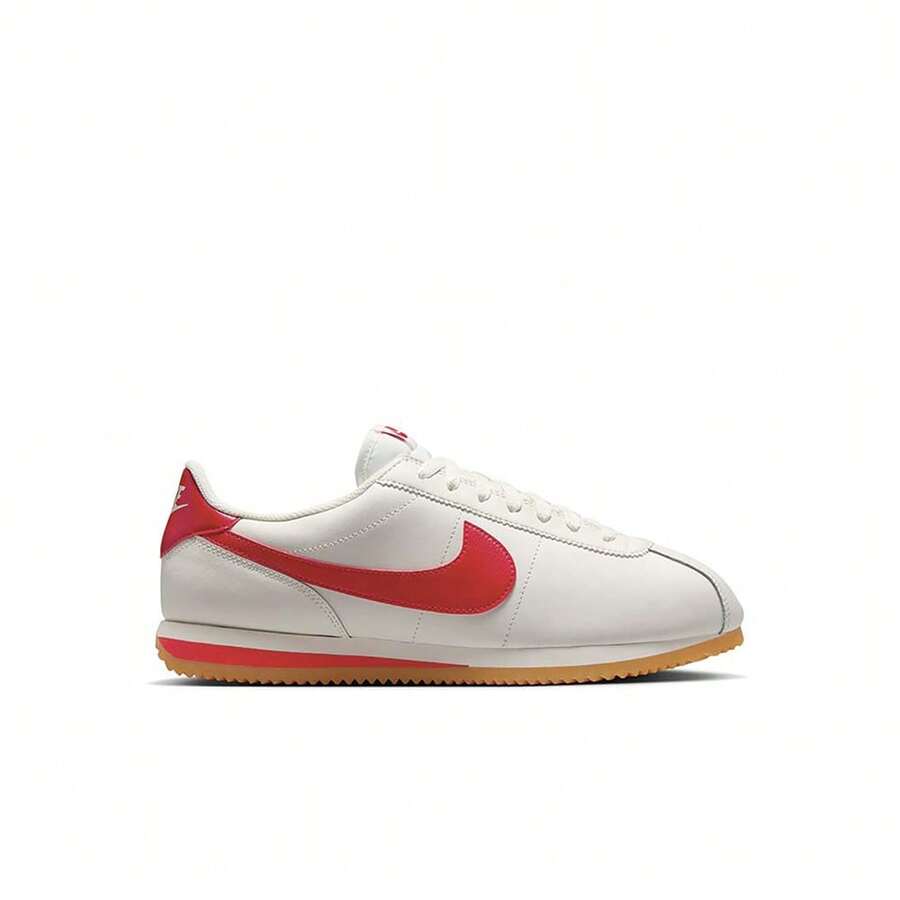 Nike Cortez Leather Men's Sports Casual Shoes White DM4044 - 帆黃/膠黃/大學紅 - 查看 1