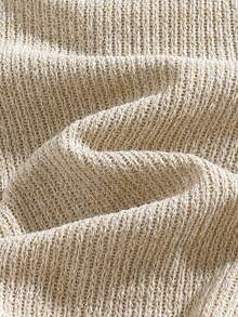 Loomiva 3pcs Newborn Baby Boy/Girl Solid Color Soft Knit Crew Neck Long Sleeve Bodysuit Set - Multicolor - View 3