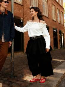 女士夏季沙滩纯色人字拖凉鞋 - 紅色 - 查看 4