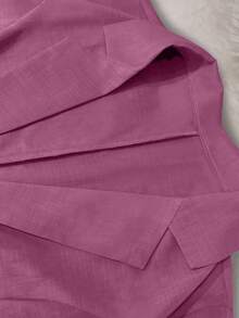 EMERY ROSE Women's Fashion Commuter Mesh Patchwork Thin Jacket - Hot Pink - View 4