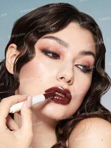 Pout-Perfect Shine 豐唇膏-熱可可保濕豐唇固體唇彩不黏滋養豐唇精華椰子油唇膏唇部化妝品棕色豐唇膏 品牌 美容 化妝 化妝品 適合女性與女孩 完美搭配夏季春季 Y2K 時尚 流行 生日 母親節禮物 假期 派對準備就緒 最佳顏色 - Hot Cocoa - 查看 4