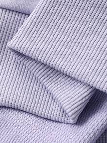 DAZY 女士秋冬二合一卫衣家居服套装睡衣秋季服装 - 紫色 - 查看 9