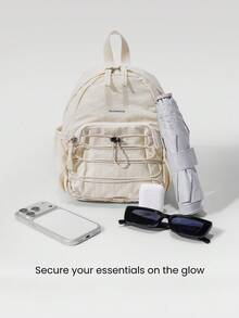 GLOWMODE 5升侧边外袋反光可调节肩带小背包日常休闲装 - 牙白色 - 查看 3