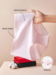 LUVLETTE 3-Pack Cotton High Waist Briefs Women Underwear Panties Set Christmas Pajamas Style 2025