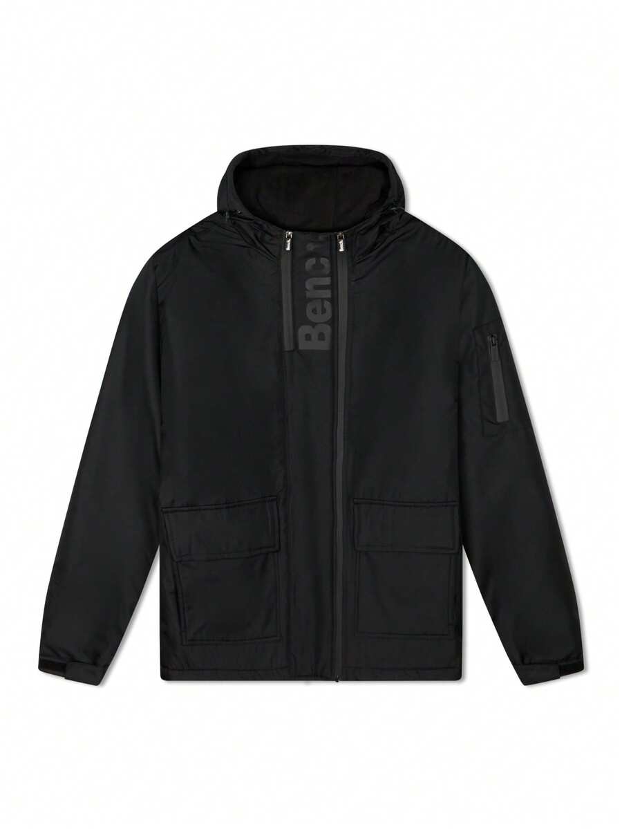 Men's Hooded Jackets Black - Black - View 1