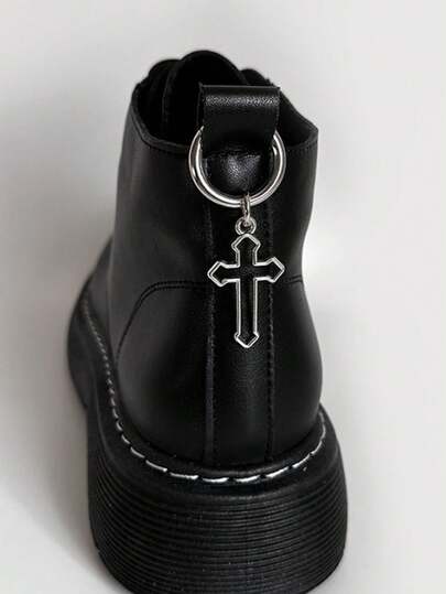 Goth 2 pièces/set Décoration de chaussure avec pendentif épée gothique, unisexe, Halloween