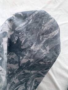 SHEIN 宽松印花卫衣，适合青少年女孩，休闲日常时尚，侧边粉色抽绳，街头风格 - 軍綠色 - 查看 8