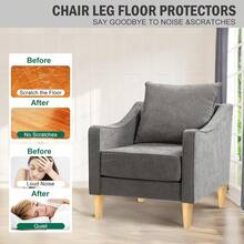 4 件套橡胶木家具腿，直锥形木腿，家具脚替换腿适用于橱柜沙发梳妆台椅子脚凳桌子 - 彩色 - 查看 7