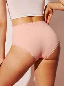 LUVLETTE 3-Pack High-Rise Cotton Girly Women's Underwear Briefs Panty Set Christmas Pajamas Style 2025