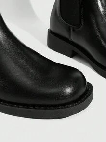 Daringsoles Giày bốt cao đến đùi dành cho nữ, giày bốt cao gót ôm vừa vặn, cổ điển đa năng - màu nâu - Xem 7