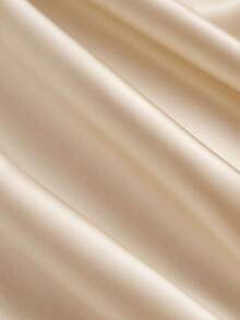 GlowEve Váy midi dài tay phối ren satin + thắt lưng - Màu Khaki - Xem 5