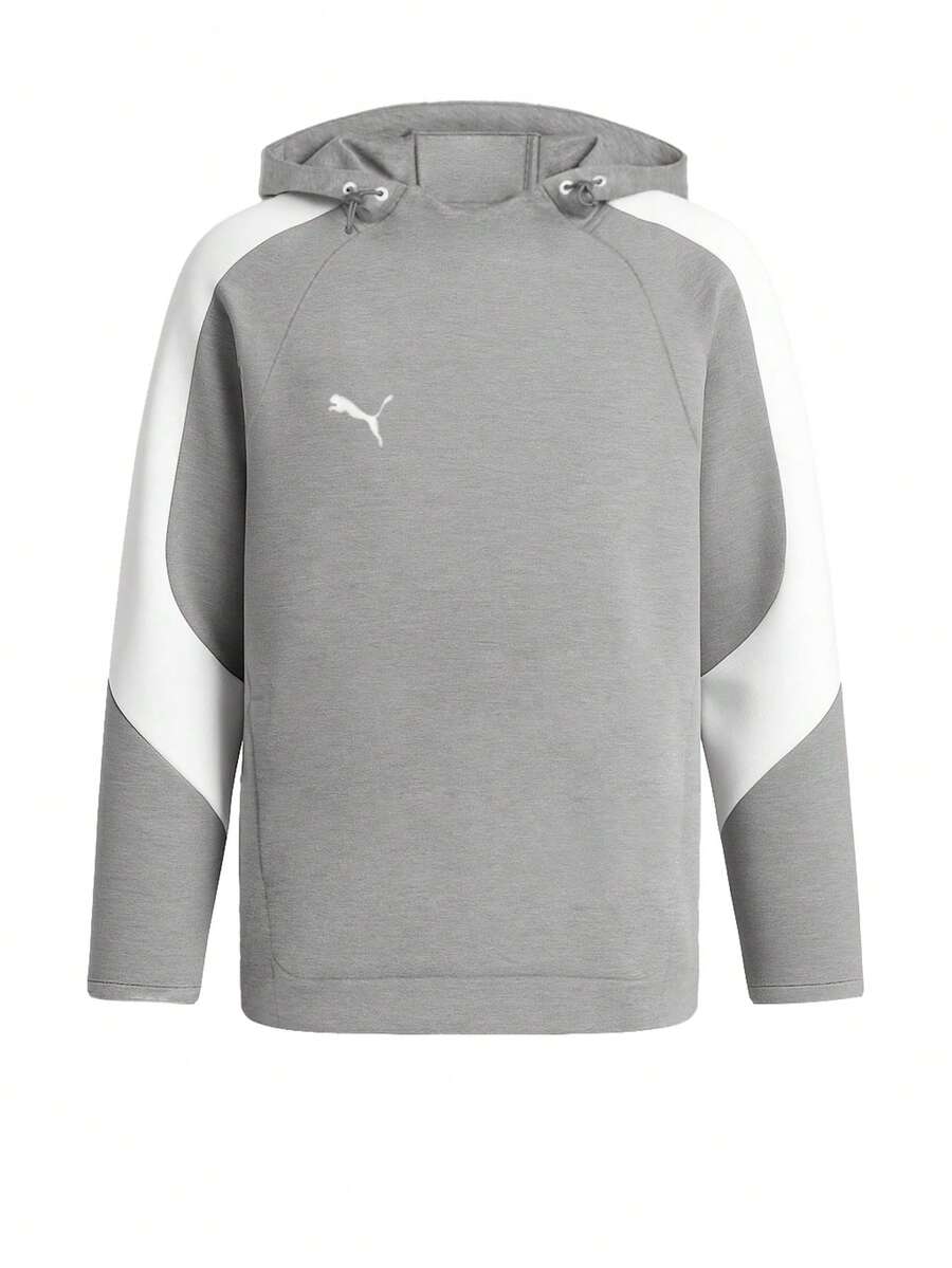 Puma TeamEVOSTRIPE Men's Hoody Grey - Gray - View 1
