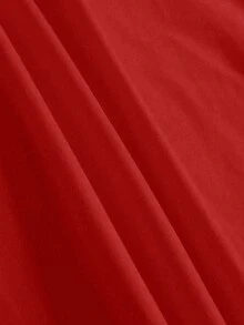 EMERY ROSE Women's Casual Loose Fit Owl Print Long Sleeve Round Neck T-Shirt - Red - View 4