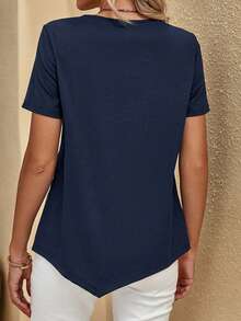 SHEIN LUNE 女士條紋短袖t卹