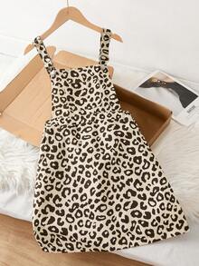 Fashionable Leopard Print Suspender Dress, Korean Style, Suitable For Spring And Autumn - Multicolor - View 4