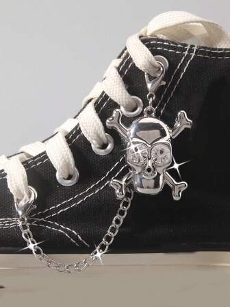 Grunge Punk Décoration de chaussure avec charm étoile personnalisé style punk, accessoires de chaussures pour le printemps, l'été, la plage ou le port quotidien pour femmes et hommes