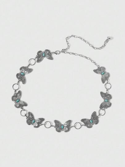 Fairycore 1pc Women Butterfly Decor Chain Belt Christmas