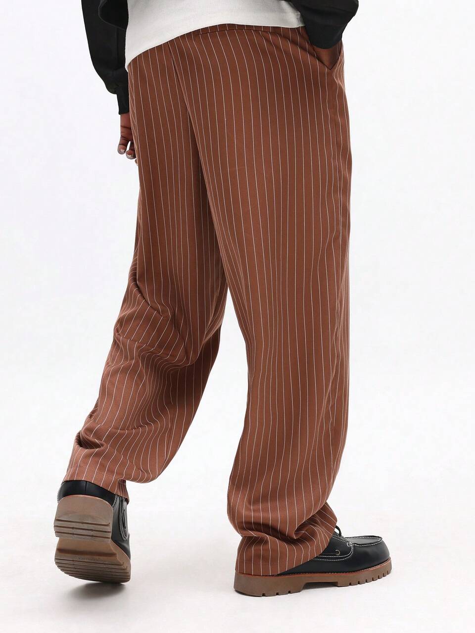 SUMWON Pantaloni a gamba ampia e rilassata con righe verticali per uso casual quotidiano