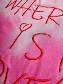 PAVTROS Áo nỉ chui đầu dáng rộng thời trang phong cách đường phố phổ biến màu hồng phai khói INS phù hợp với "WHERE IS LOVE?" dành cho nam, trang phục thường ngày đường phố, áo nỉ chui đầu dáng rộng thời trang, trang phục mùa đông nam, quà tặng hoàn hảo cho bạn trai, cực kỳ thời trang cho trang phục đường phố, trường học & Halloween, áo dài tay - Màu Hồng Tươi - Xem 3