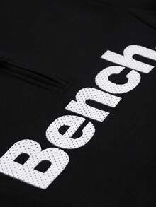 BENCH Men's 1/4 Zip Sweatshirt Black - Black - View 3