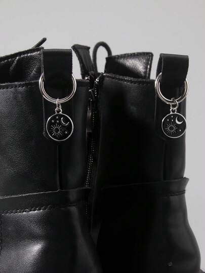 Goth 2 pièces Décoration de chaussure en forme de papillon