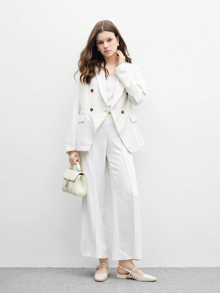 CUCCOO BIZCHIC Women's Square Toe Flat Mary Jane Shoes, Minimalist Beige Color, Slingback Design, Suitable For Commuting, Dates, Parties, Holidays And Vacations For Christmas Spring Shoes