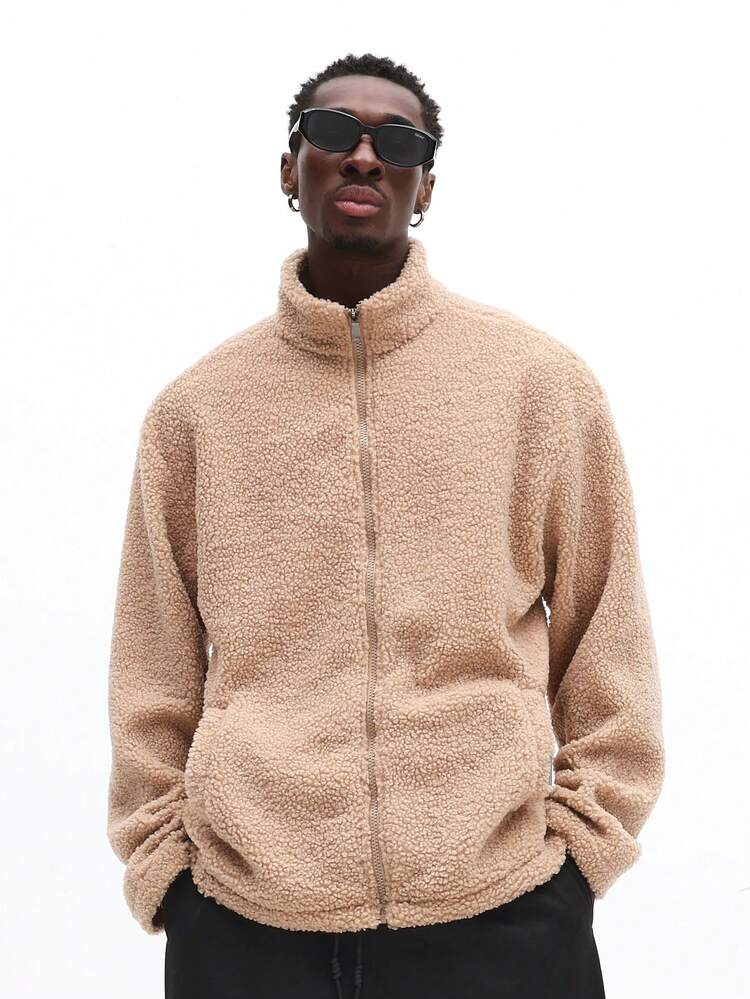 Fleece Sherpa Zip Up Jacket
