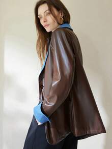 Aveloria Modichic 女士独特设计拼色西装外套