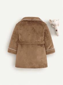 Cozy Pixies Accappatoio in flanella con motivo a elefante cartoni animati per bambino