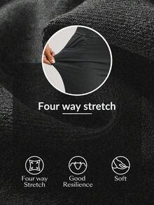 Flexra 女式松紧腰口袋阔腿宽松休闲牛仔裤 - 灰色 - 查看 7